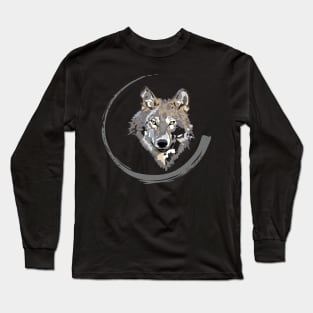 Wolf face. Long Sleeve T-Shirt